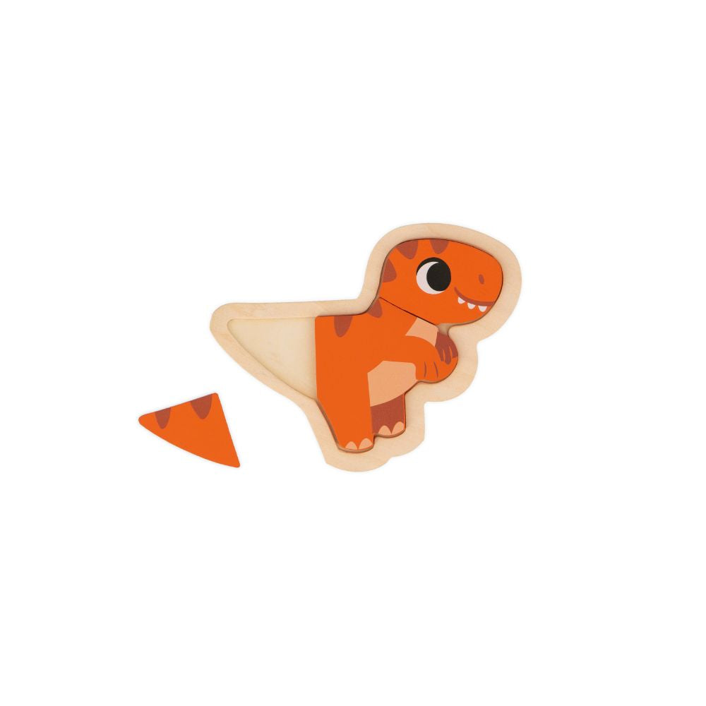 Dinos Wooden Puzzles by Janod | Cotton Planet