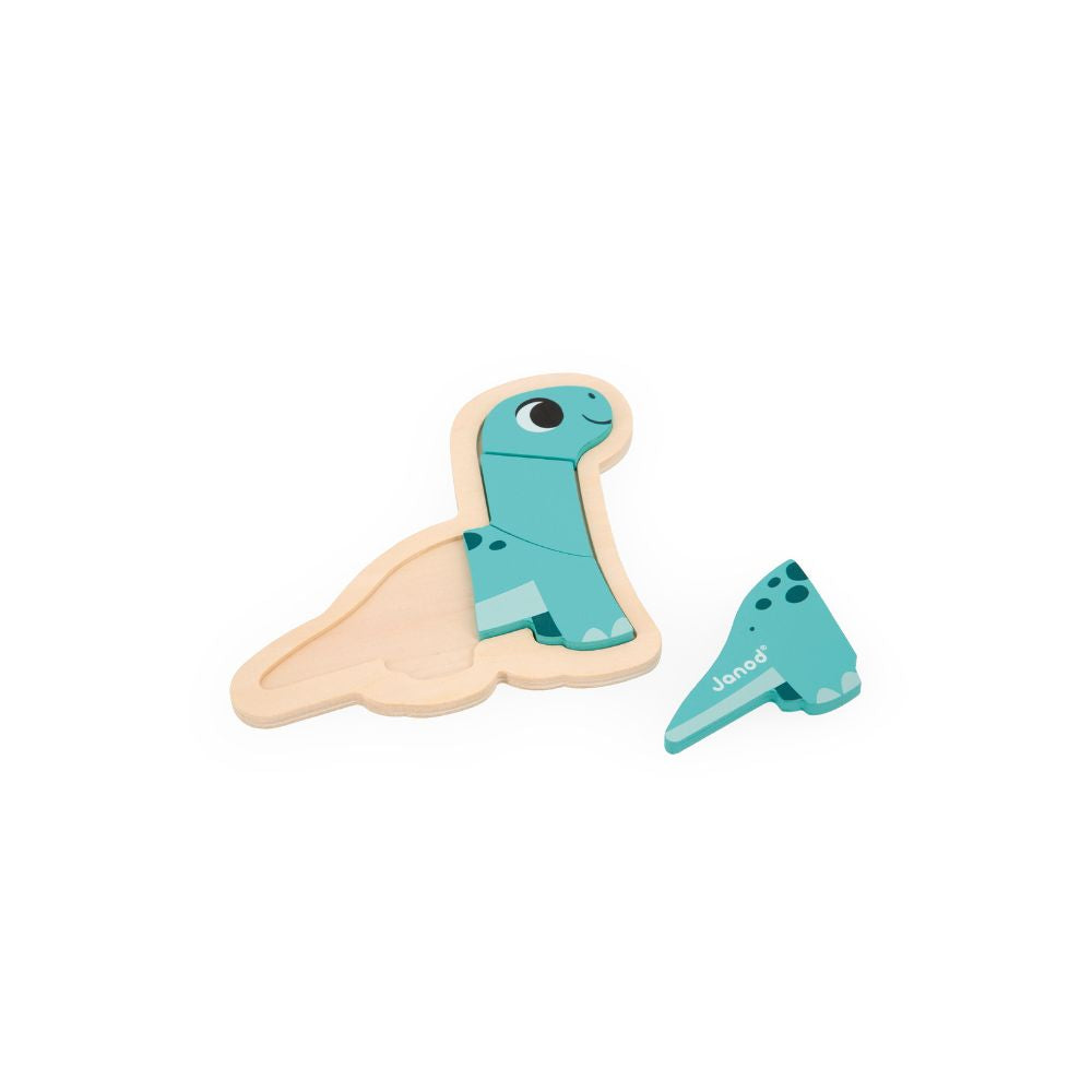 Dinos Wooden Puzzles by Janod | Cotton Planet