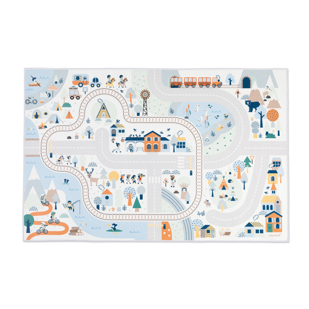 Winter Adventure World Play Mat by Janod | Cotton Planet