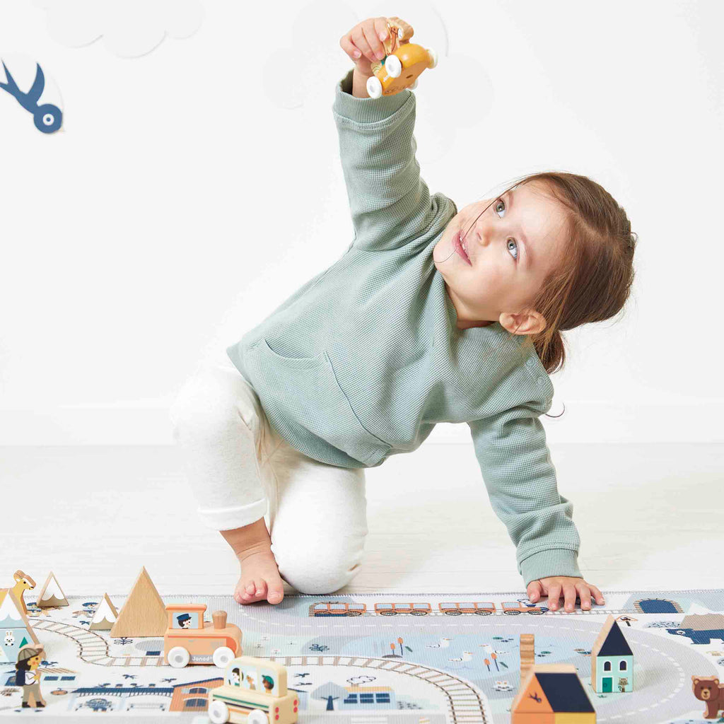 Wooden Cubes & Figures Set by Janod | Cotton Planet