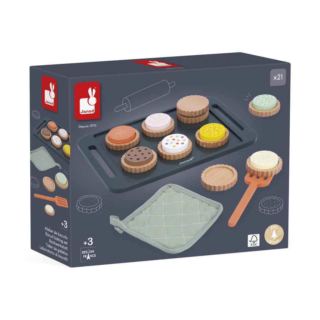 Wooden Cookie Workshop Playset Play Set by Janod | Cotton Planet