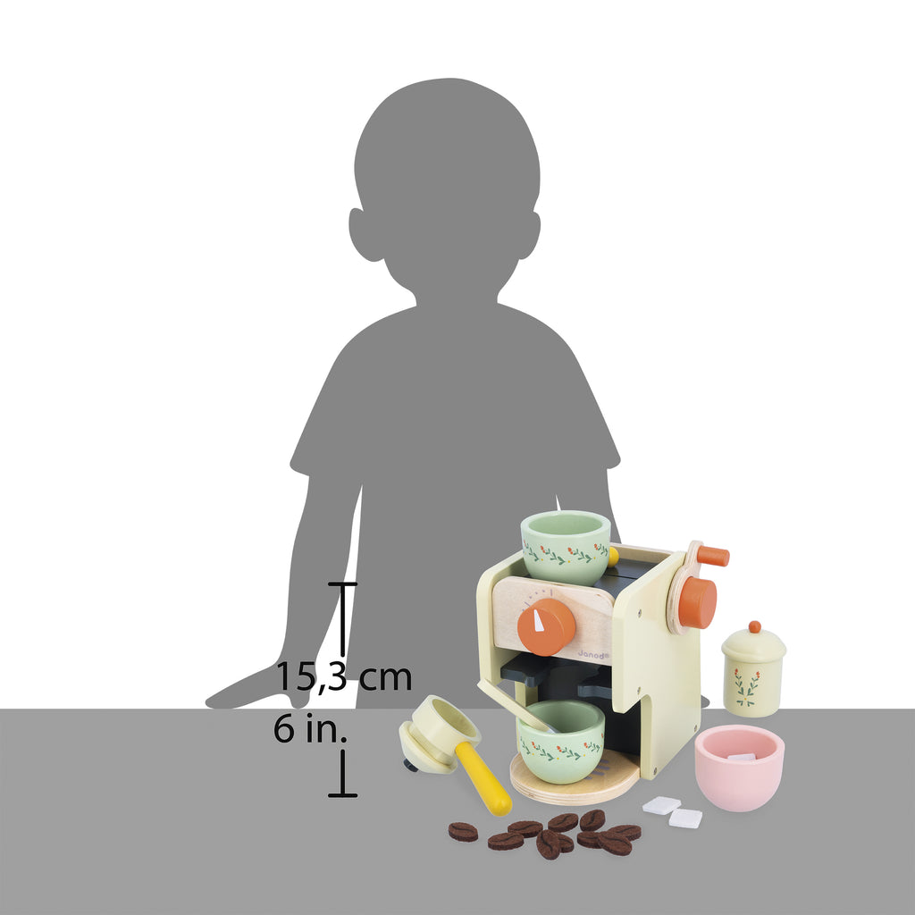 Wooden Coffee Machine Play Set by Janod | Cotton Planet