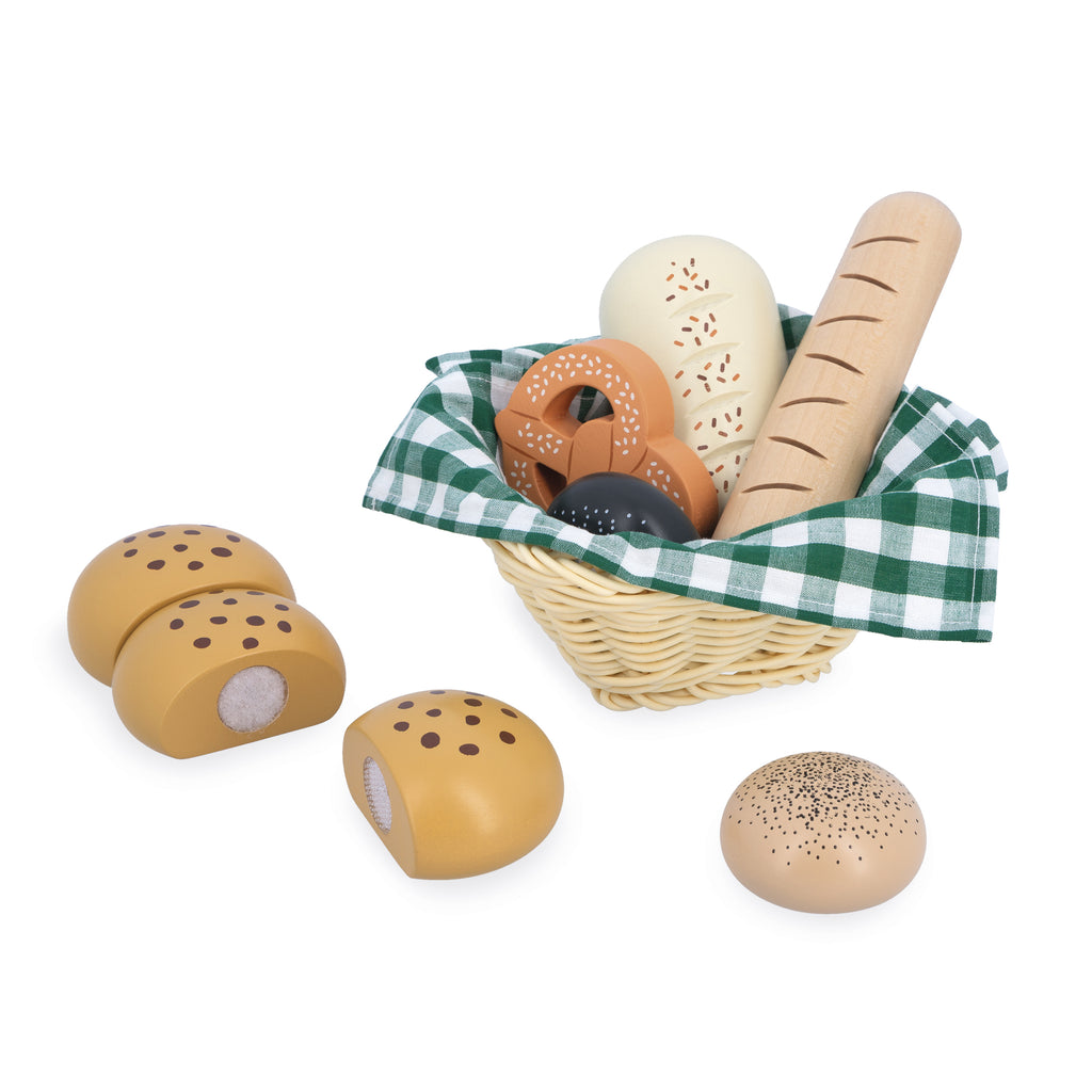 Wooden Bakery Basket Playset by Janod | Cotton Planet
