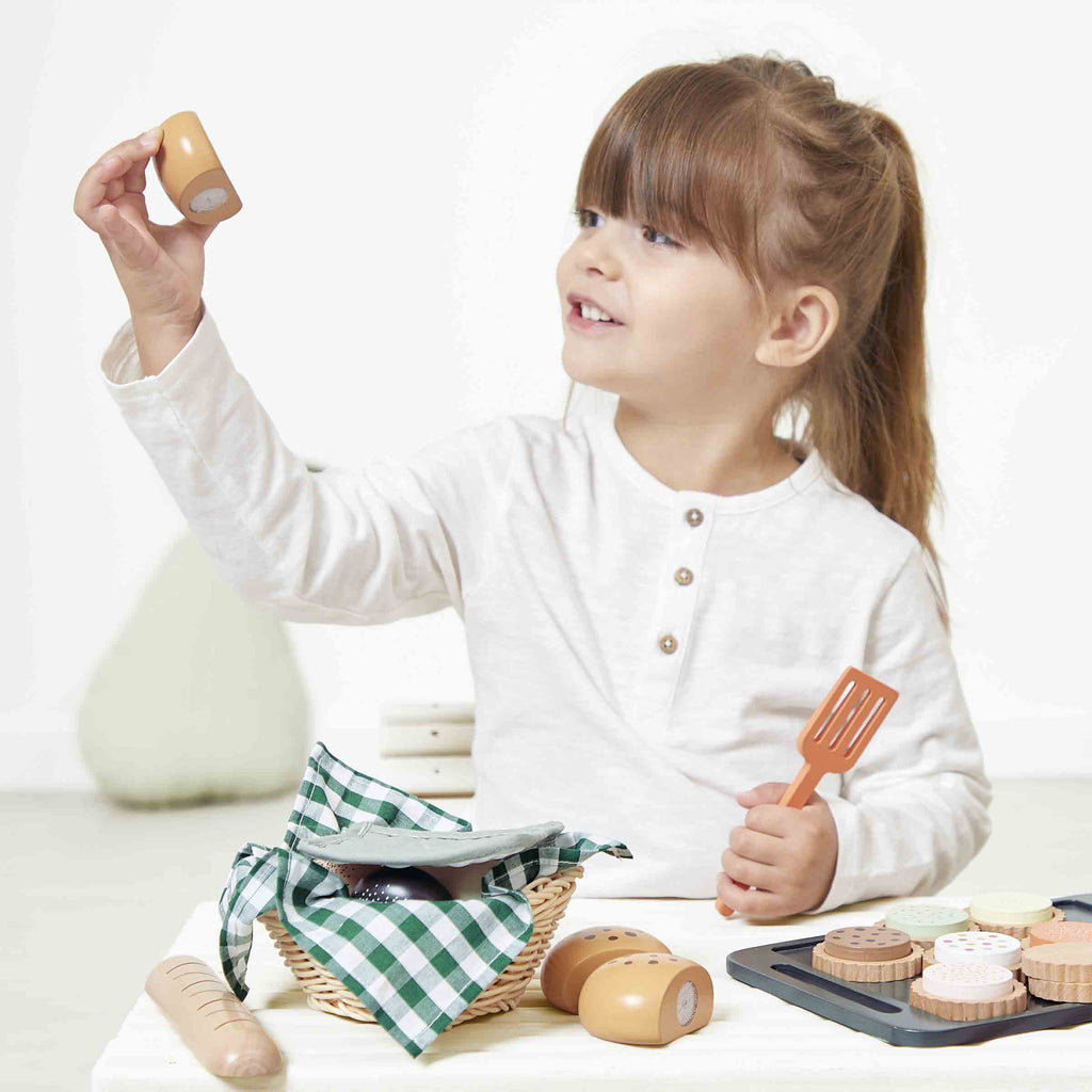 Wooden Bakery Basket Playset by Janod | Cotton Planet