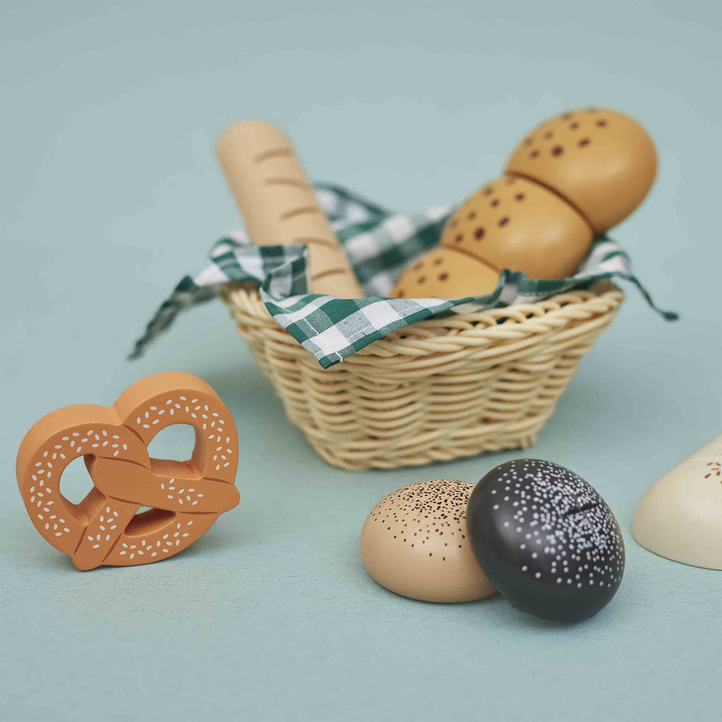 Wooden Bakery Basket Playset by Janod | Cotton Planet