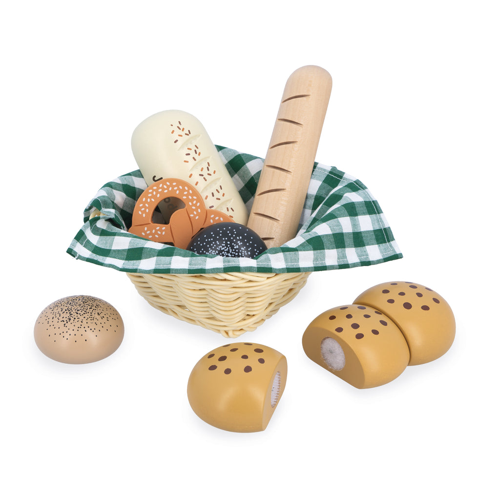 Wooden Bakery Basket Playset by Janod | Cotton Planet