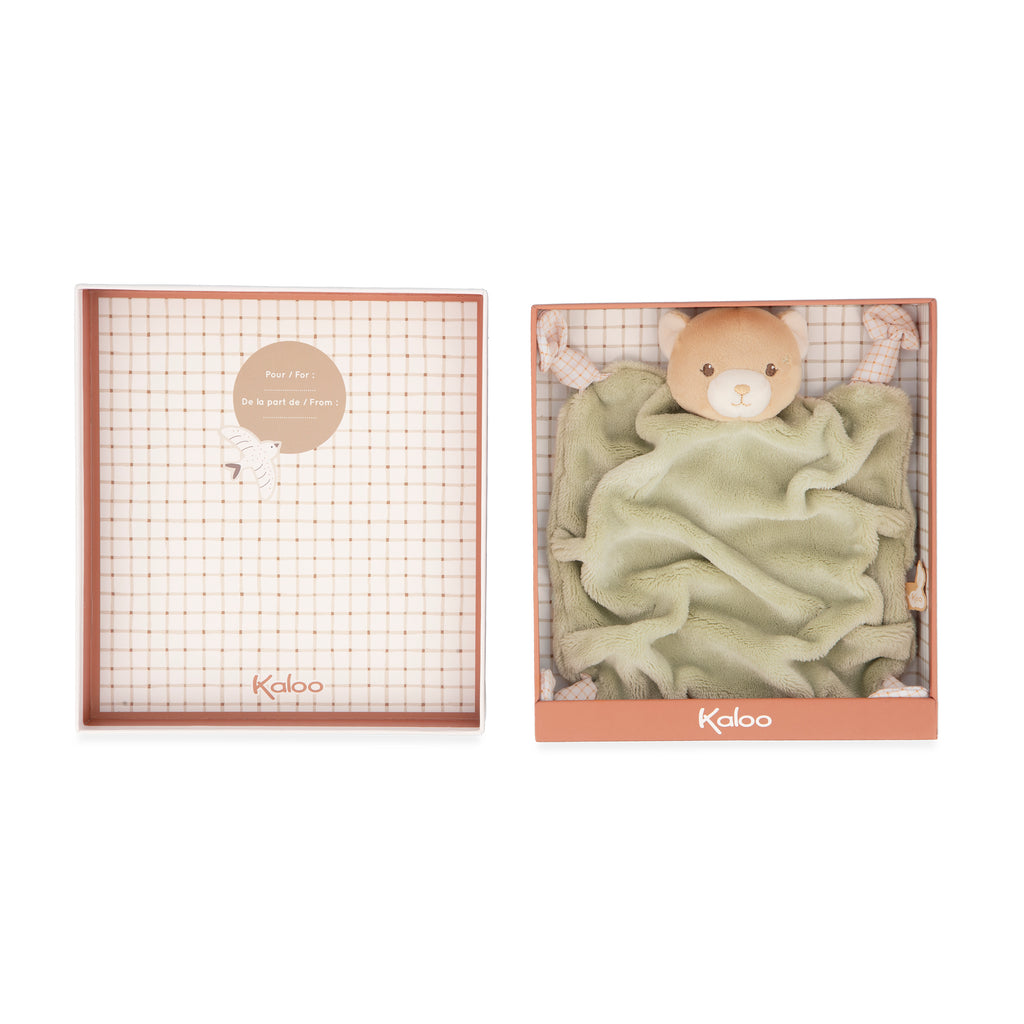 Green Bear Comforter by Kaloo | Cotton Planet