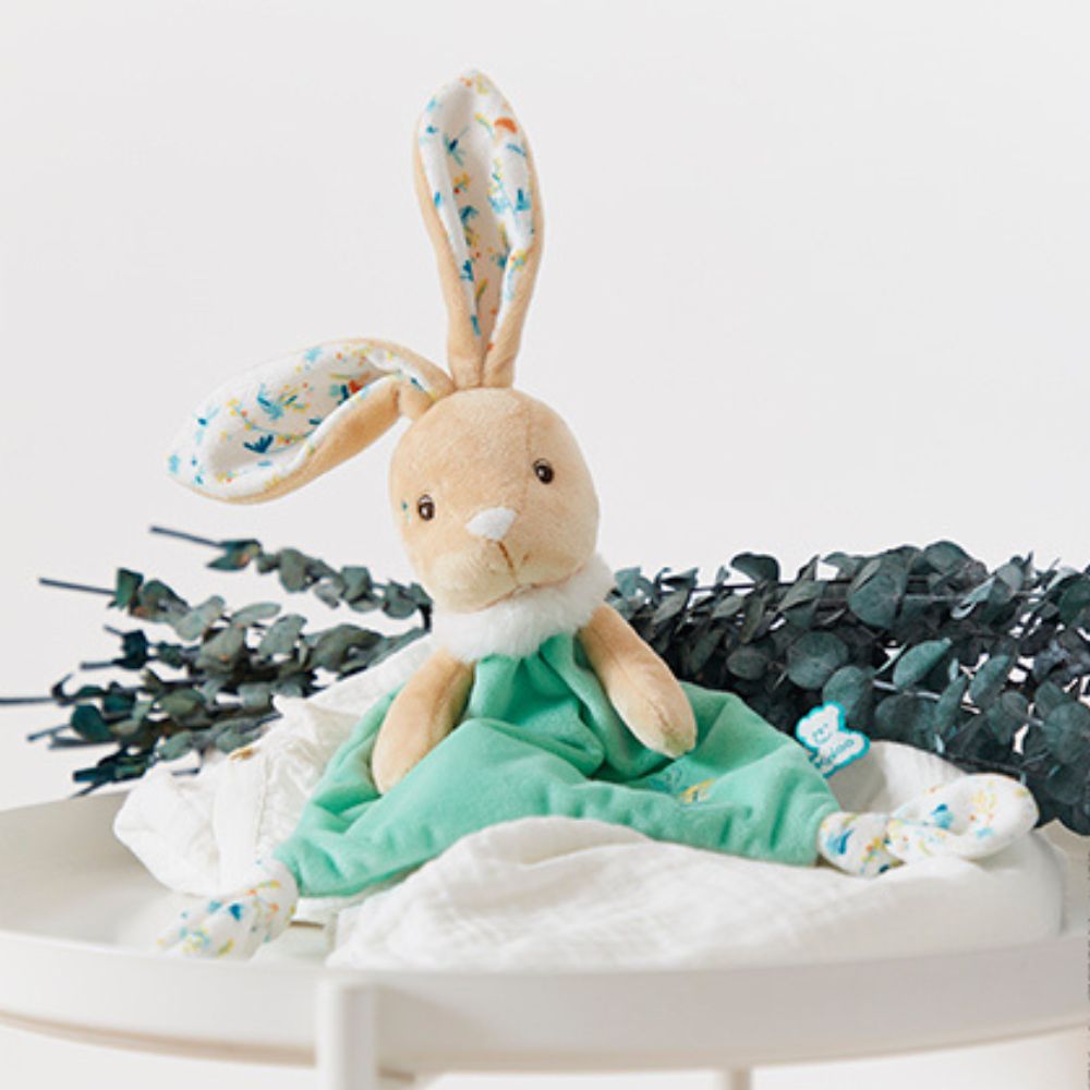Comforter Rabbit Justin Triangle Comforter by Kaloo | Cotton Planet