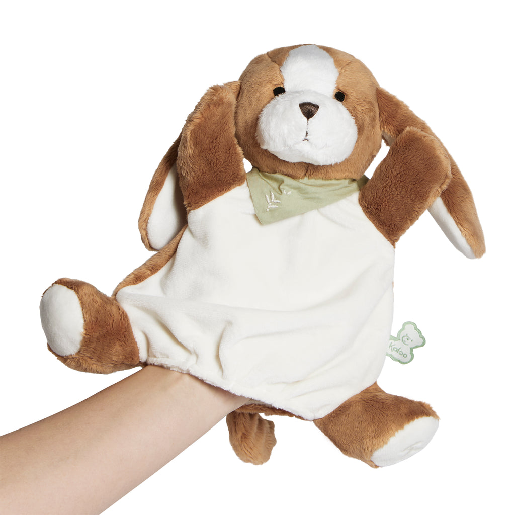 Tiramisu Dog Puppet Toy by Kaloo | Cotton Planet