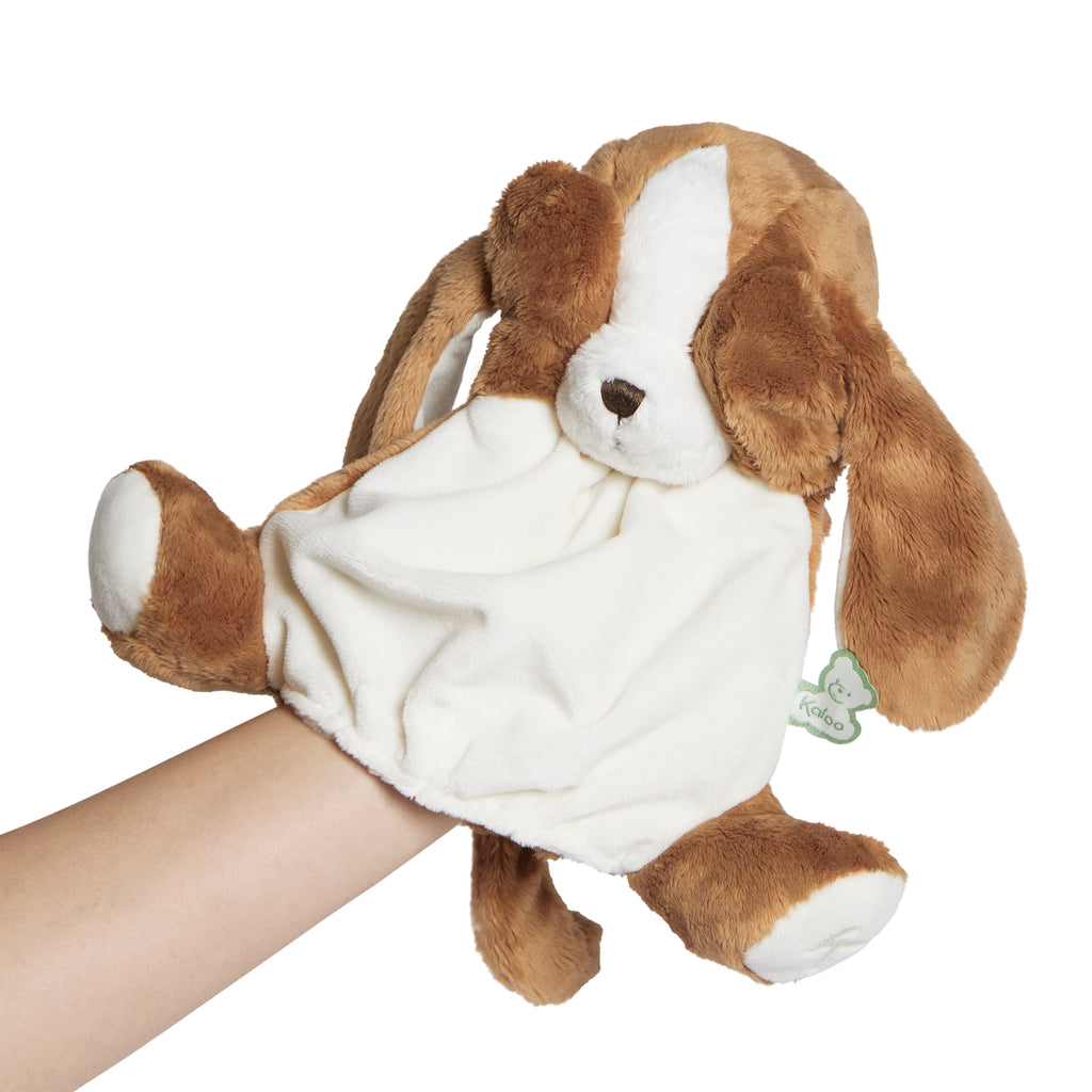 Tiramisu Dog Puppet Toy by Kaloo | Cotton Planet