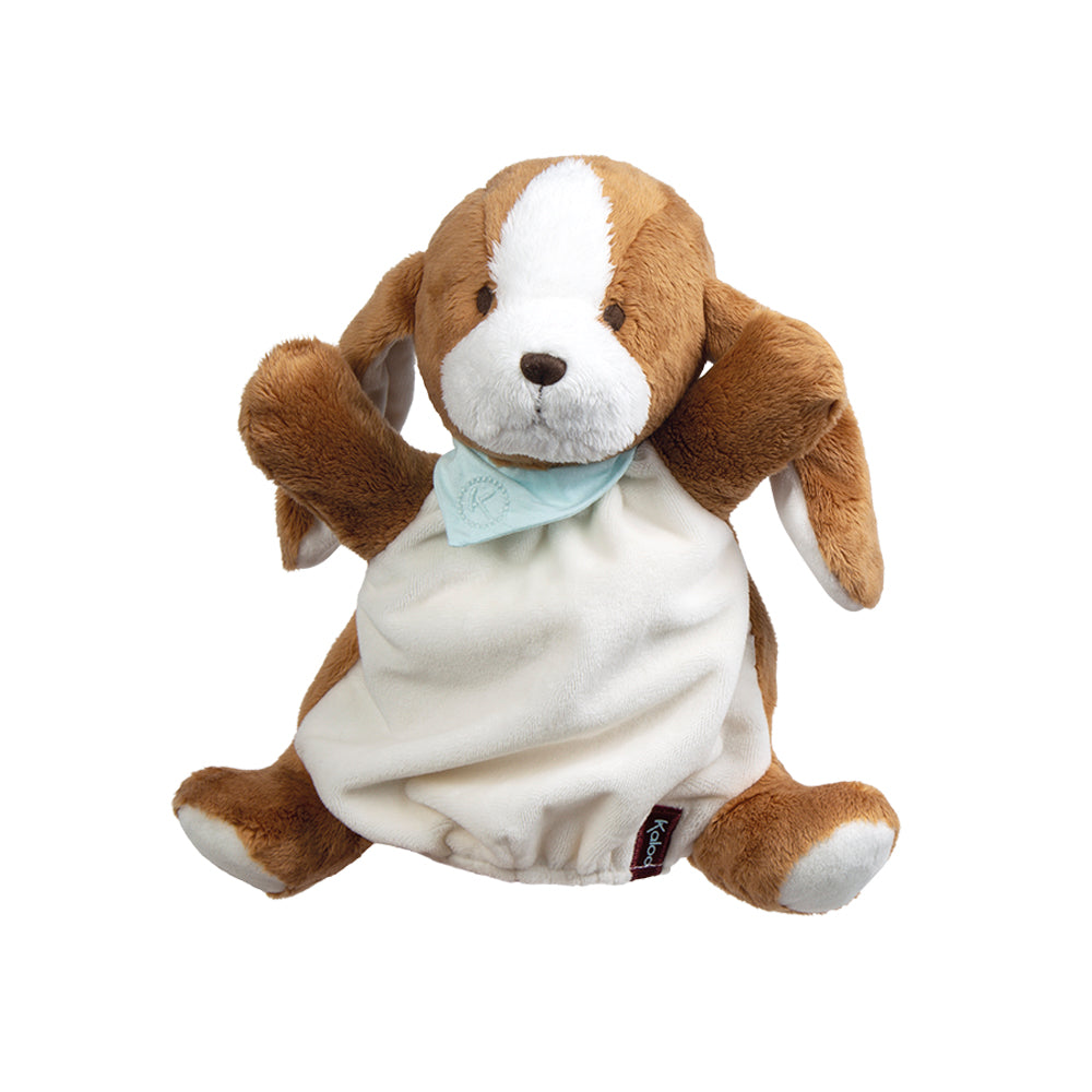 Tiramisu Dog Puppet Toy by Kaloo | Cotton Planet