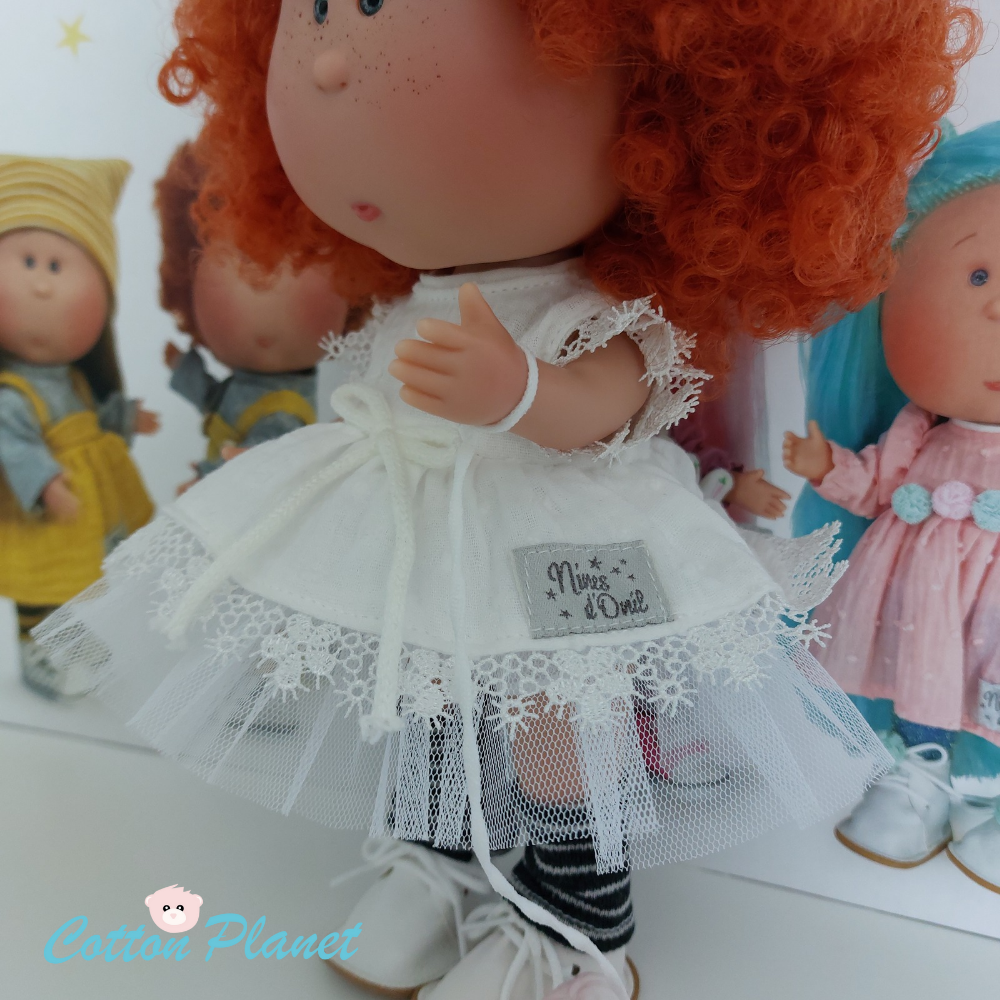 Mia Doll with Red Curly Hair and Puppy - cottonplanet.ie