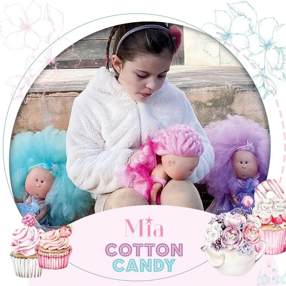 Mia Cotton Candy Blue Doll cottonplanet.ie