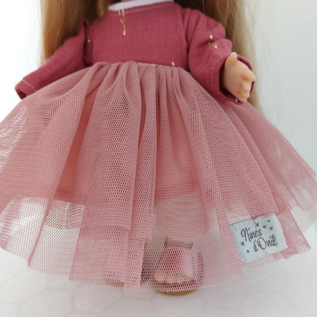 Mia in Pink Dress with Tulle