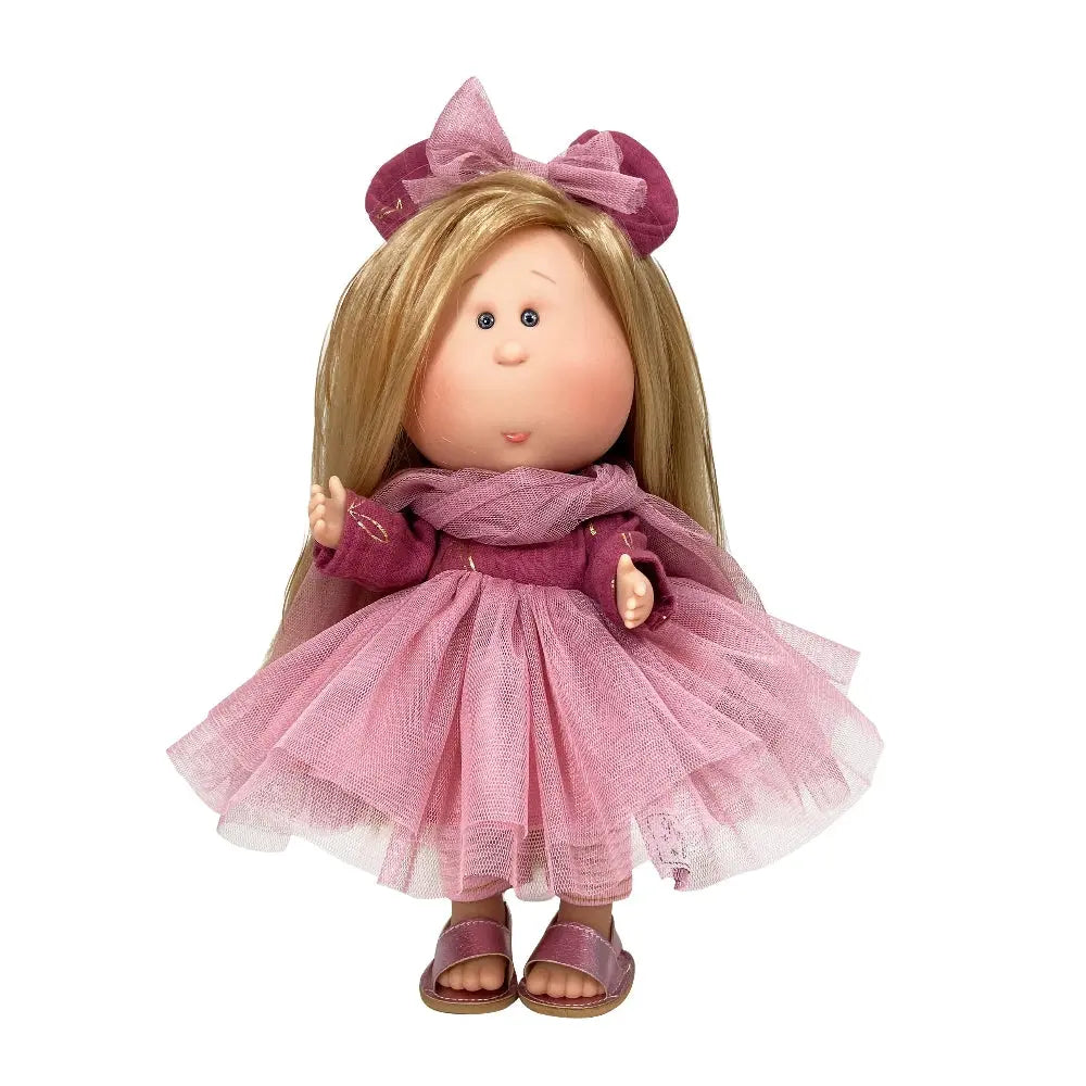 Mia in Pink Dress with Tulle cottonplanet.ie