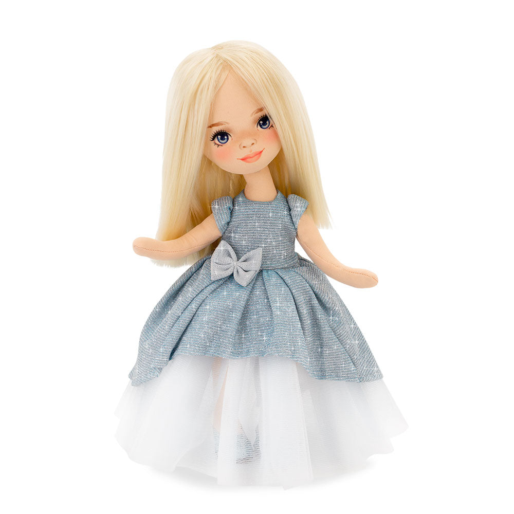 Rag Doll Mia in a Light Blue Dress - cottonplanet.ie