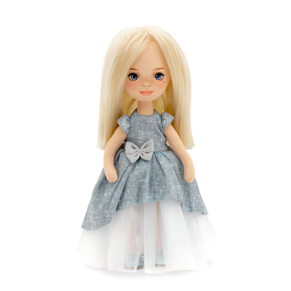 Rag Doll Mia in a Light Blue Dress - cottonplanet.ie