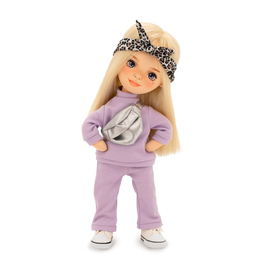 Rag Doll in a Tracksuit Mia Doll in a Purple Tracksuit - cottonplanet.ie