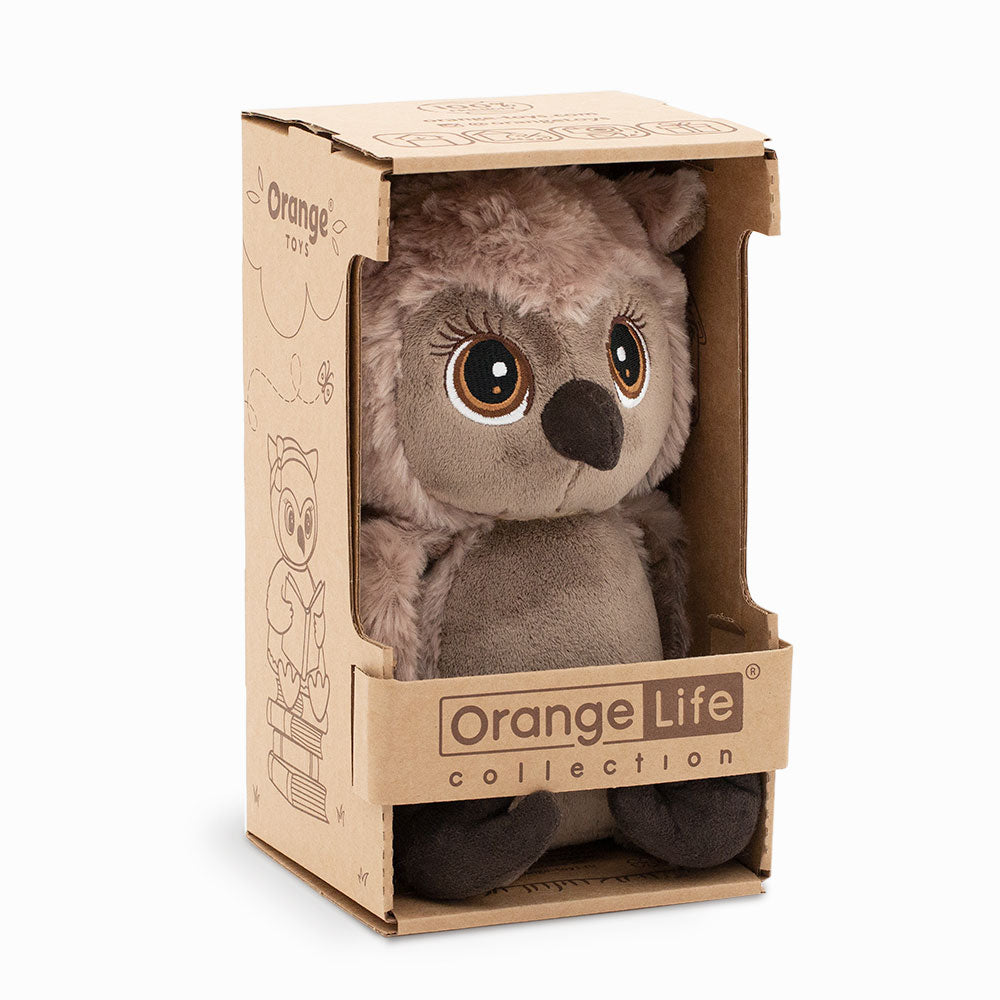 Brown Owl Plush Toy by Orange Toys | Cotton Planet