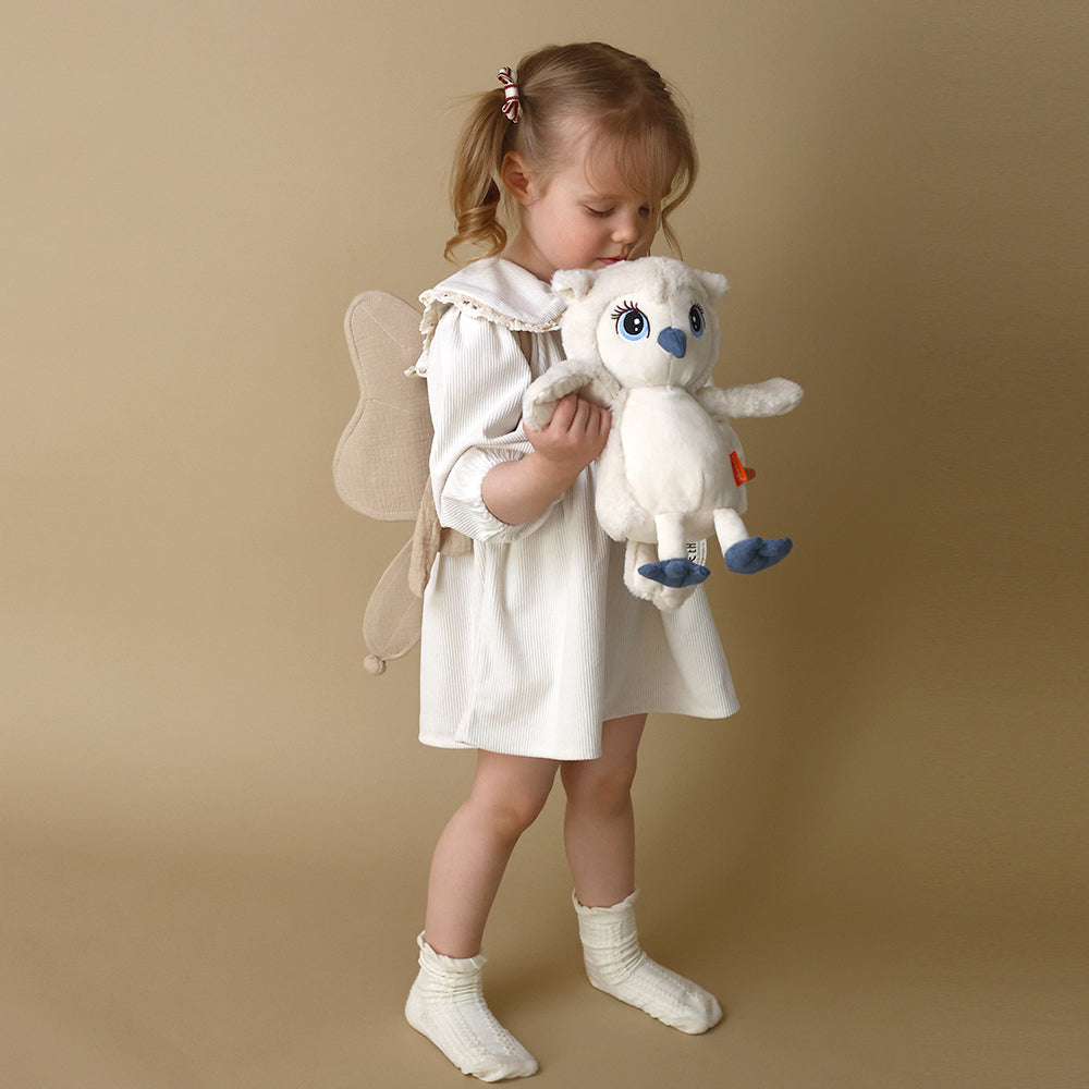 White Owl Plush Toy by Orange Toys | Cotton Planet
