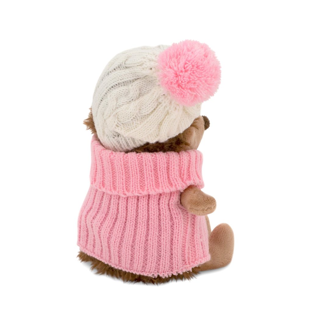 Hedgehog Plush Toy in Pink Sweater by Orange Toys | Cotton Planet