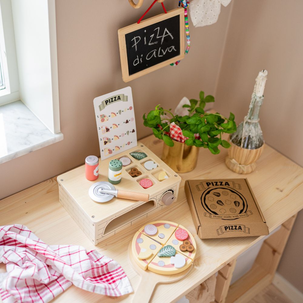 Pizza Oven Wooden Set by Jabadabado | Cotton Planet