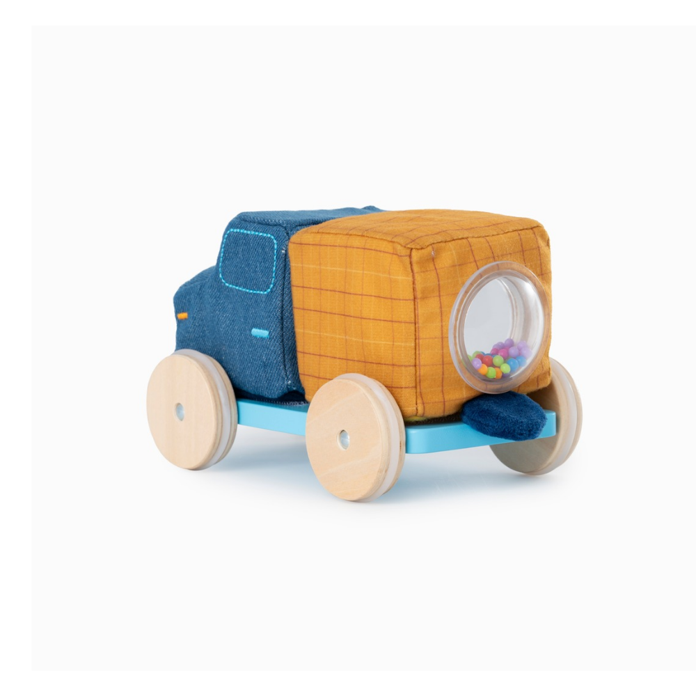 Pull Along Wood and Fabric Truck Router by Lilliputiens | Cotton Planet