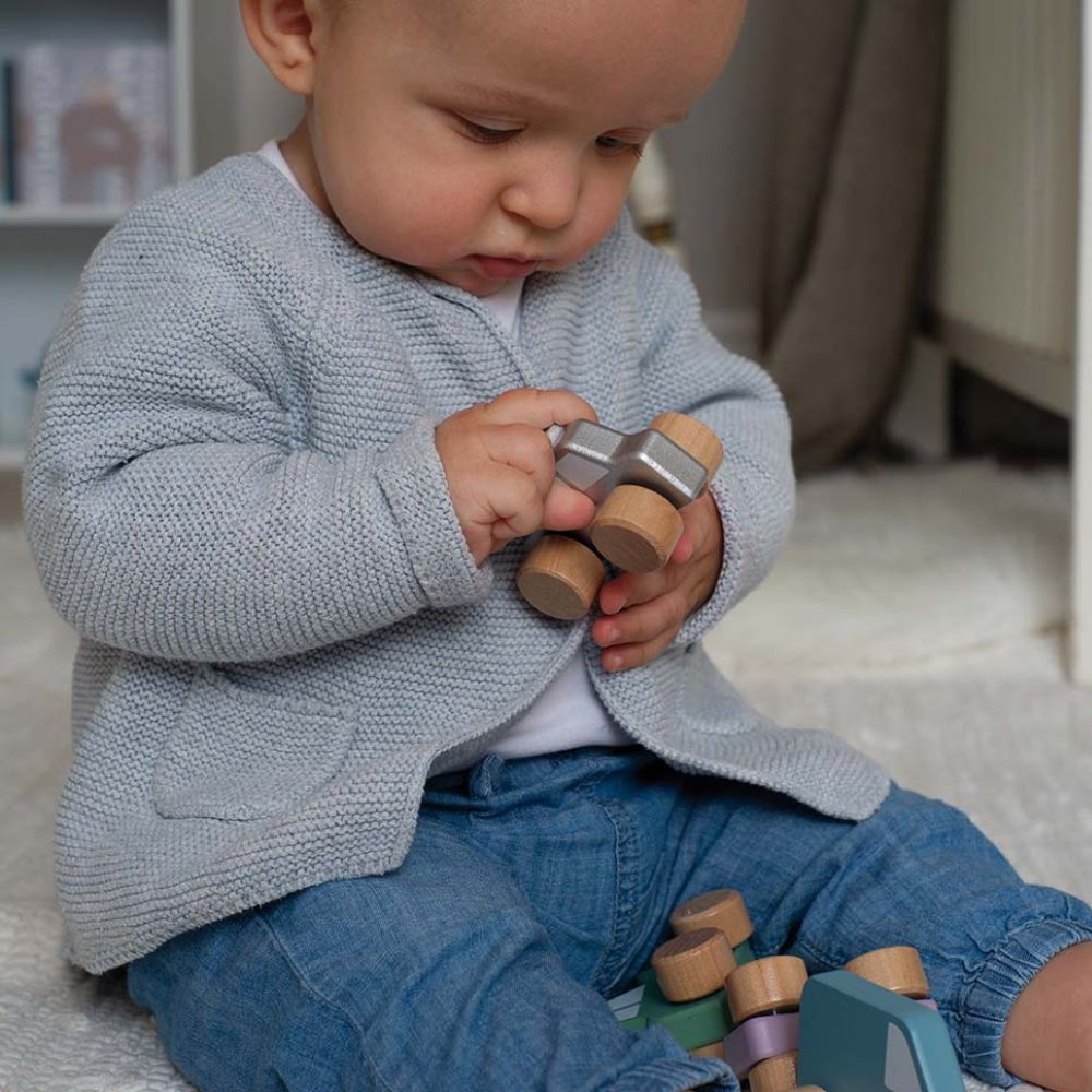 Multicolour Wooden Cars Set by Jabadabado | Cotton Planet