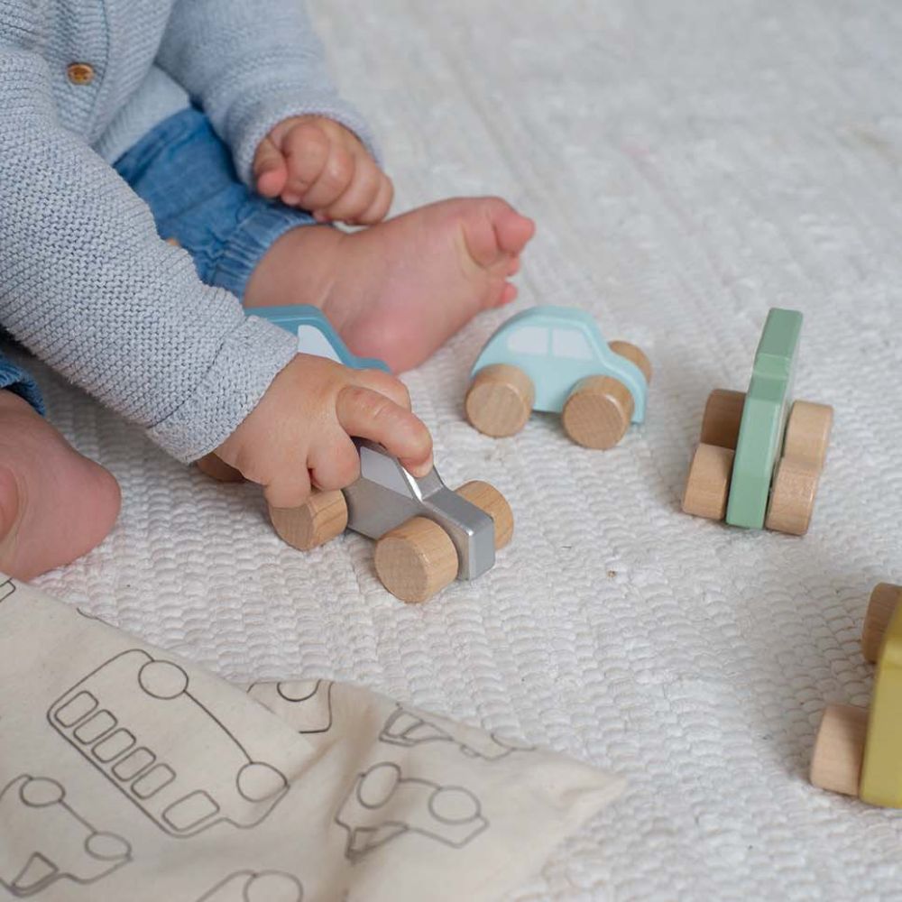 Multicolour Wooden Cars Set by Jabadabado | Cotton Planet