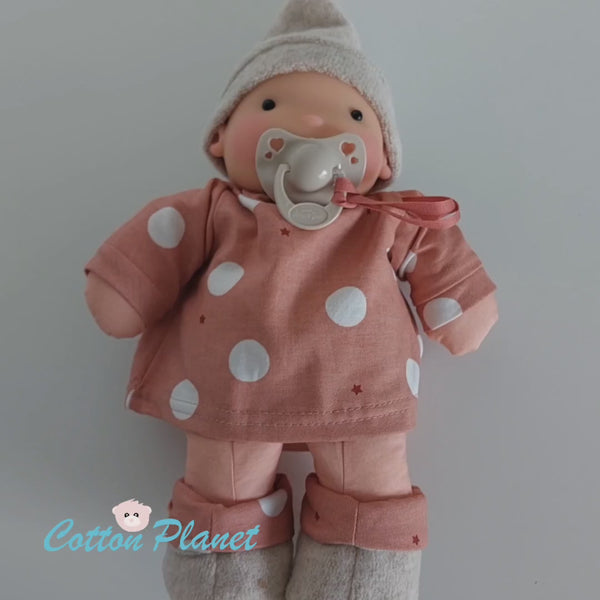 Organic Soft Doll in Peach by Antonio Juan | Cotton Planet