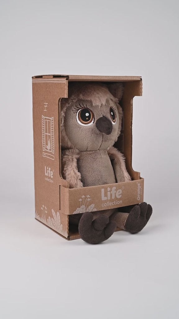 Brown Owl Plush Toy by Orange Toys | Cotton Planet