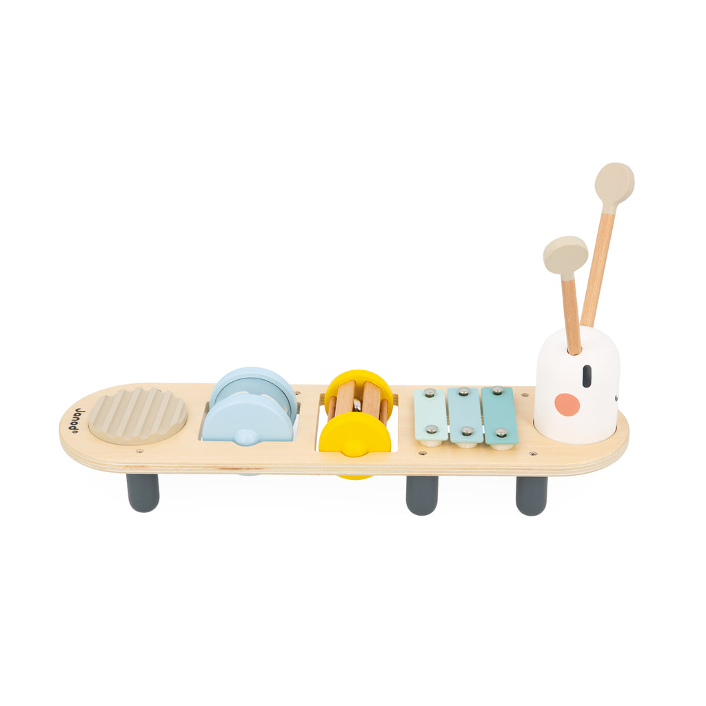 Musical Stand Caterpillar by Janod | Cotton Planet
