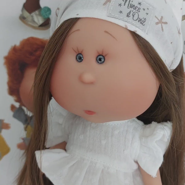 Mia Pet Doll with Long Brown Hair and Puppy | cottonplanet.ie