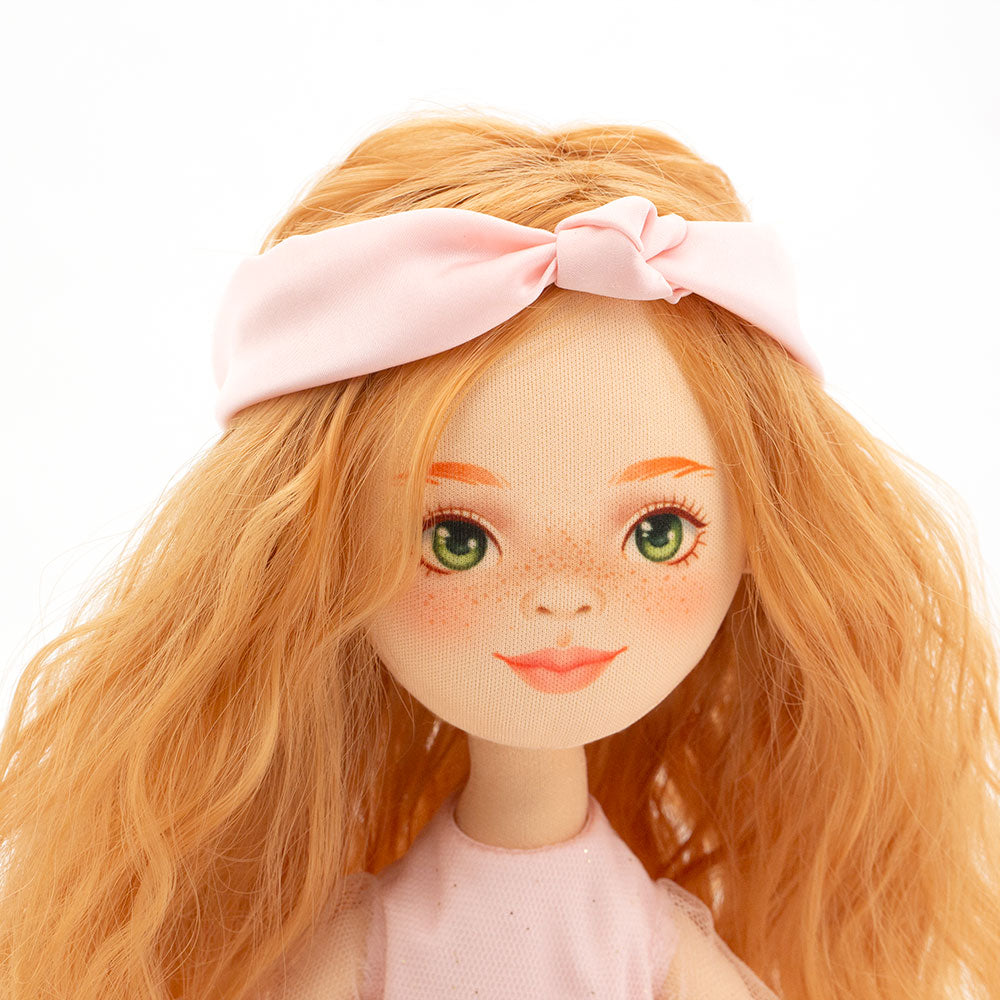 Rag Doll Sunny in a Light Pink Dress cottonplanet.ie