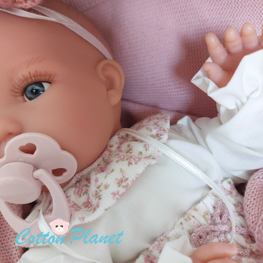Newborn Doll with Blanket and Headband by Antonio Juan | Cotton Planet