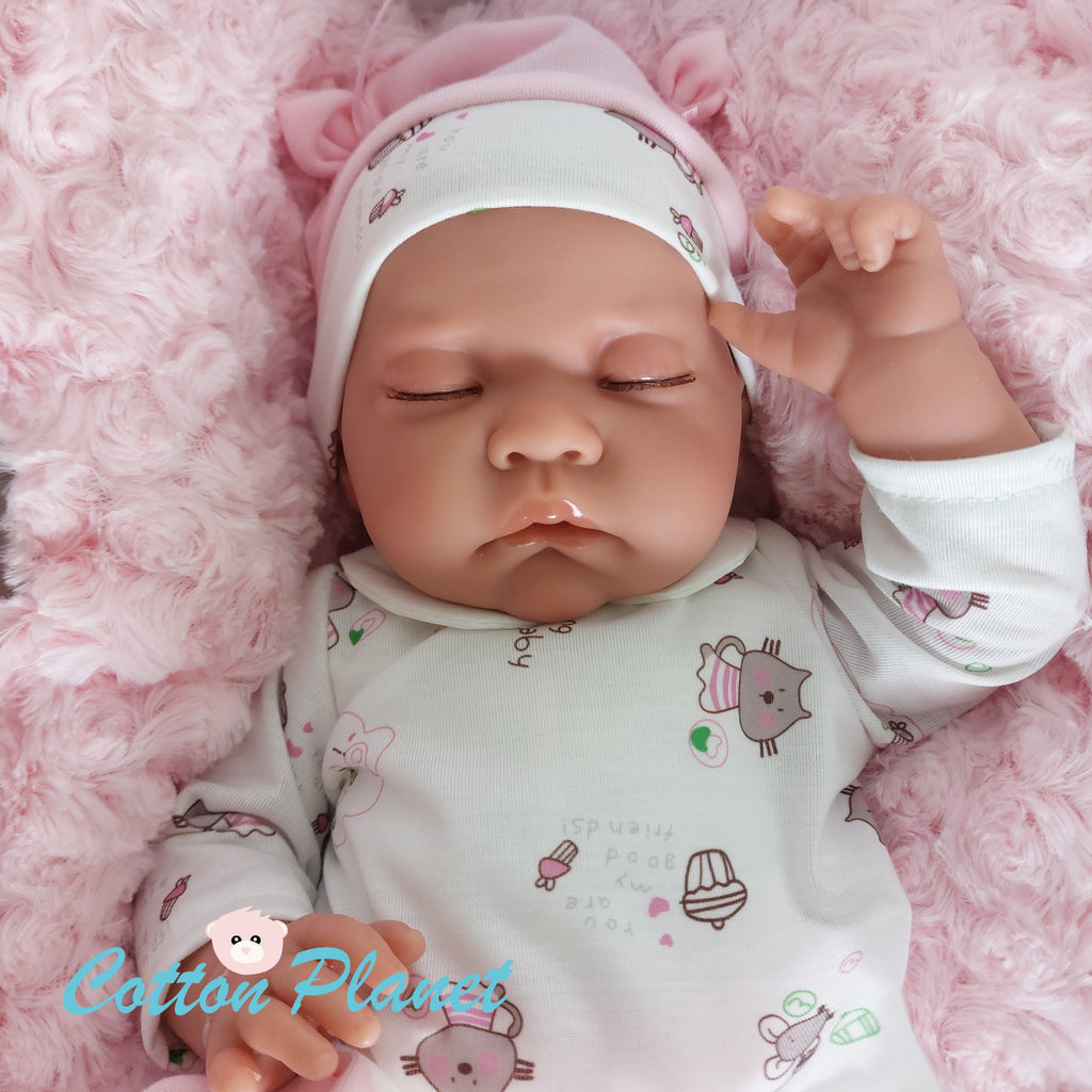Newborn Doll Sleeping on a Pillow by Antonio Juan | Cotton Planet
