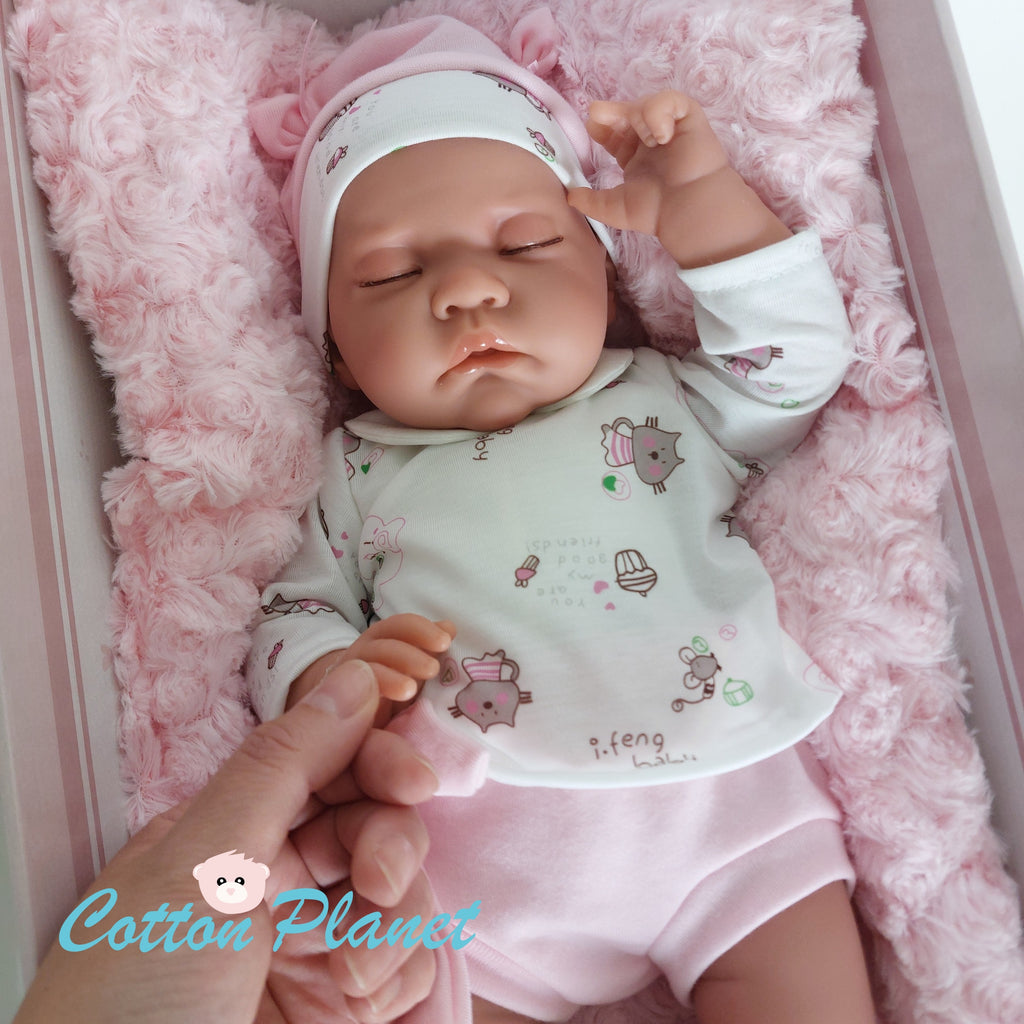 Newborn Doll Sleeping on a Pillow by Antonio Juan | Cotton Planet