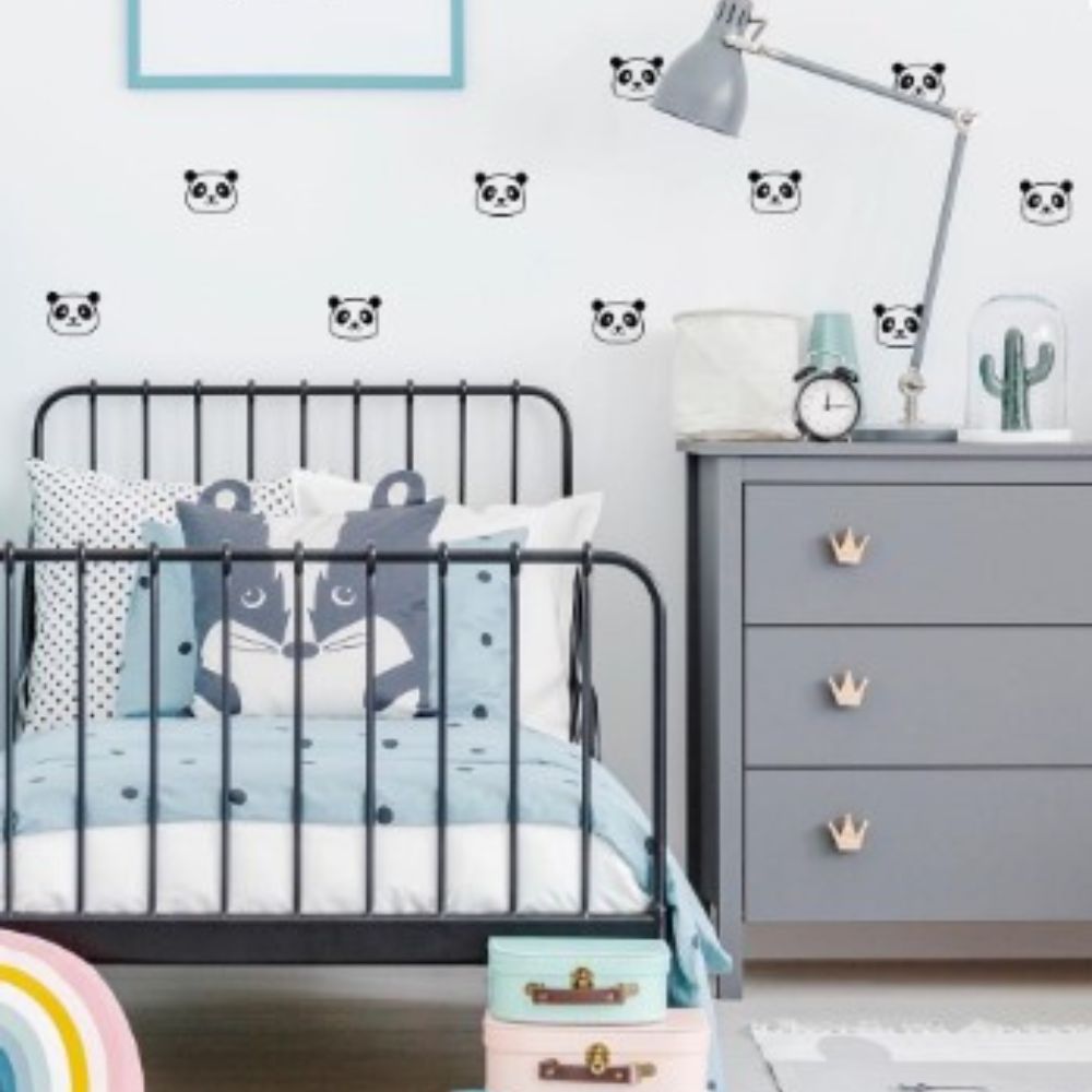 Wall Stickers Black Pandas | Cotton Planet