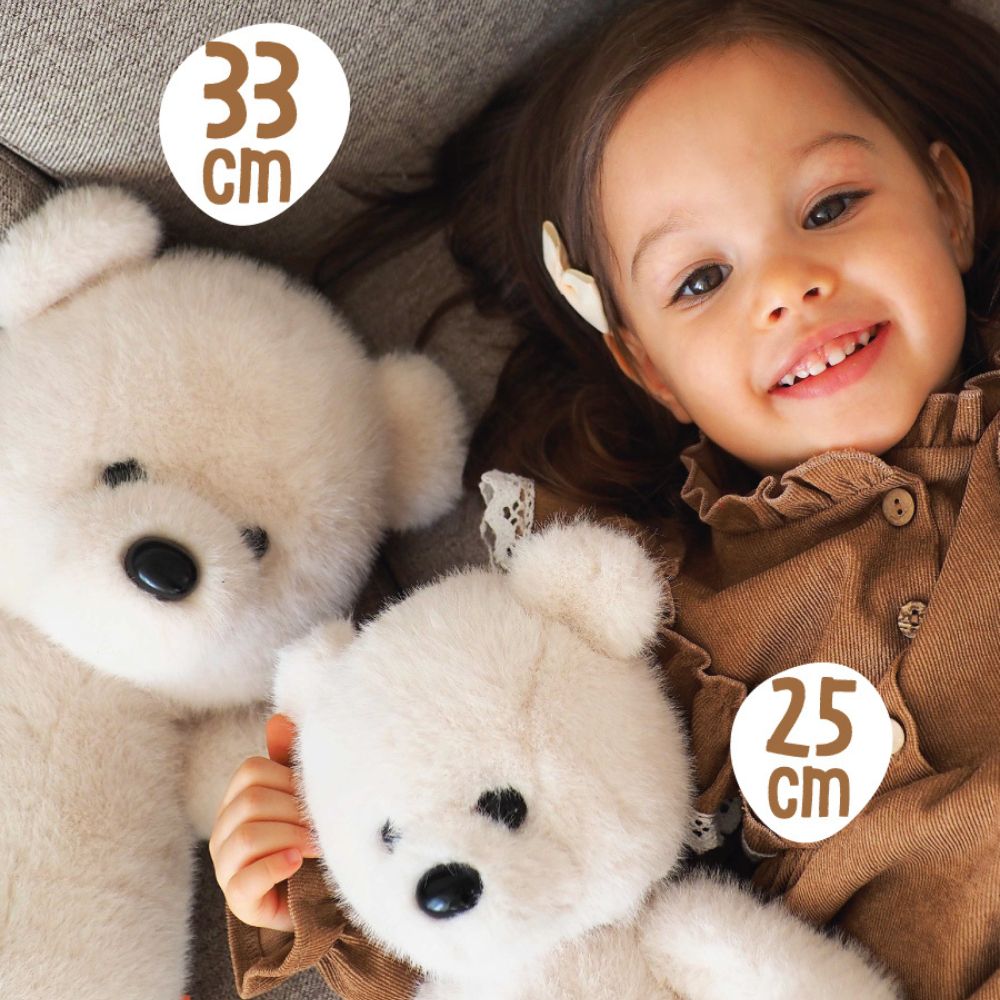 Soft White Teddy Bear 33 cm by Orange Toys | Cotton Planet