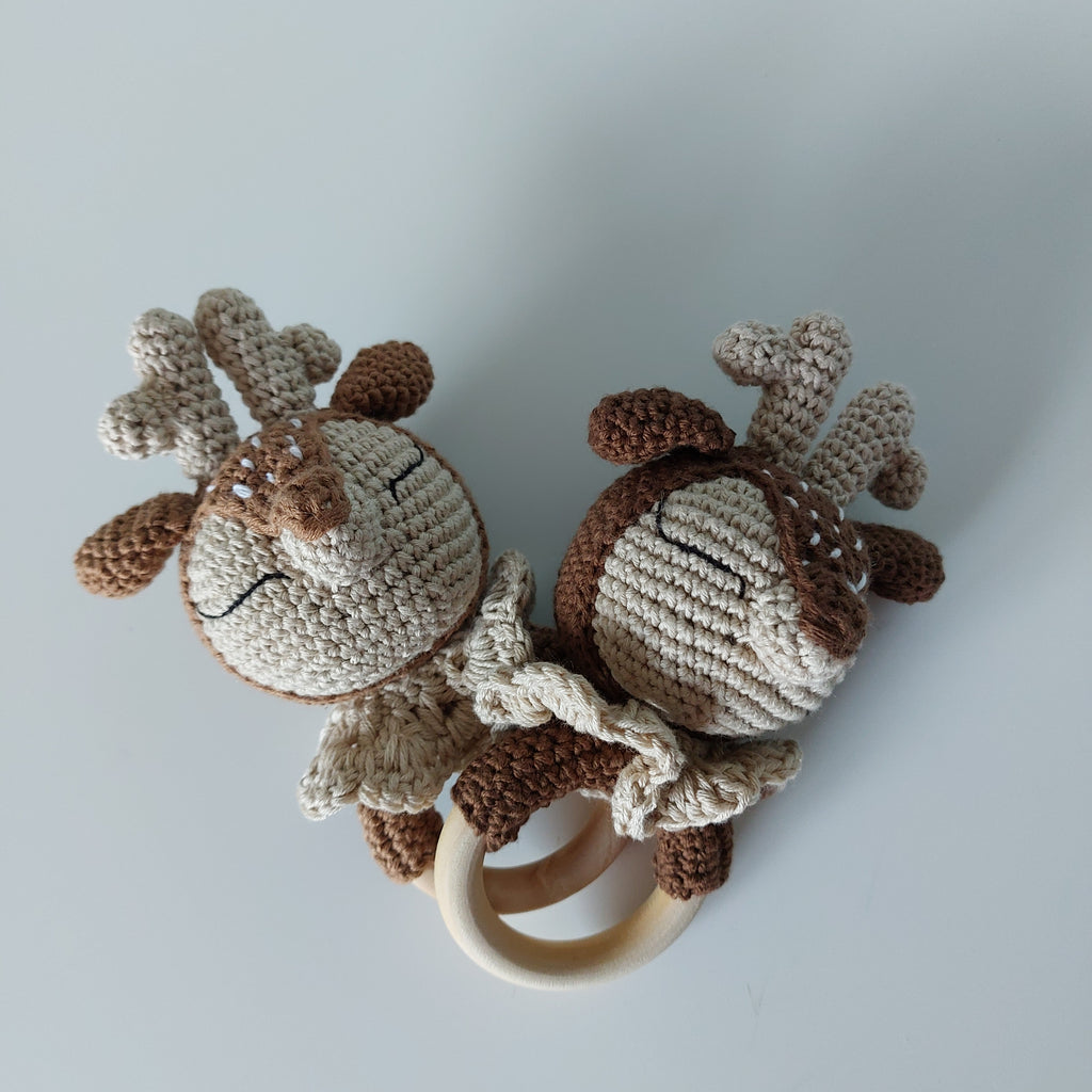 Crocheted Deer Rattle